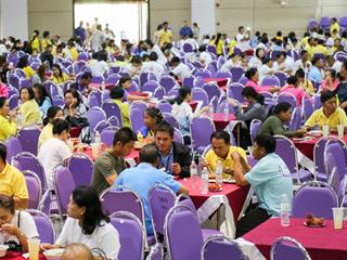 มหาวิทยาลัยพะเยา,ให้การต้อนรับคณะผู้ร่วมงานรวมใจเป็นหนึ่งเดียว,United,as,one,กว่า,3,260,คน,โดยจังหวัดพะเยา,เป็นเจ้าภาพจัดเลี้ยงอาหารกลางวัน