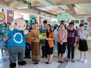 คณะศิลปศาสตร์,ร่วมกิจกรรม,“เปลี่ยนแล้ว...มหาวิทยาลัยพะเยา,ร่วมกันรณรงค์ใช้ถุงผ้า,แก้วส่วนตัว,ลดขยะพลาสติก,รักษาสิ่งแวดล้อมและลดภาวะโลกร้อน”