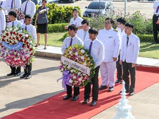 อธิการบดี,ม.พะเยา,นำทีมวางพวงมาลา,‘วันมหิดล’,ถวายราชสักการะ,,น้อมรำลึกพระมหากรุณาธิคุณ,พระบิดาแห่งการแพทย์แผนปัจจุบันของไทย