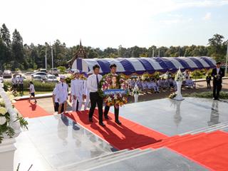 อธิการบดี,ม.พะเยา,นำทีมวางพวงมาลา,‘วันมหิดล’,ถวายราชสักการะ,,น้อมรำลึกพระมหากรุณาธิคุณ,พระบิดาแห่งการแพทย์แผนปัจจุบันของไทย