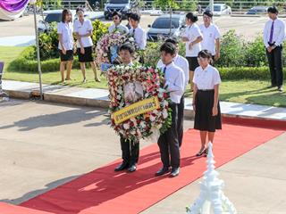 อธิการบดี,ม.พะเยา,นำทีมวางพวงมาลา,‘วันมหิดล’,ถวายราชสักการะ,,น้อมรำลึกพระมหากรุณาธิคุณ,พระบิดาแห่งการแพทย์แผนปัจจุบันของไทย