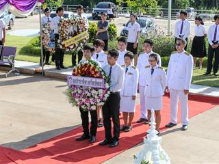 อธิการบดี,ม.พะเยา,นำทีมวางพวงมาลา,‘วันมหิดล’,ถวายราชสักการะ,,น้อมรำลึกพระมหากรุณาธิคุณ,พระบิดาแห่งการแพทย์แผนปัจจุบันของไทย