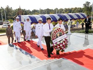อธิการบดี,ม.พะเยา,นำทีมวางพวงมาลา,‘วันมหิดล’,ถวายราชสักการะ,,น้อมรำลึกพระมหากรุณาธิคุณ,พระบิดาแห่งการแพทย์แผนปัจจุบันของไทย