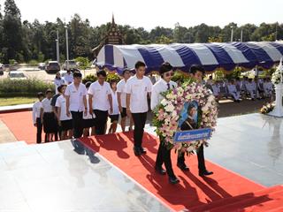อธิการบดี,ม.พะเยา,นำทีมวางพวงมาลา,‘วันมหิดล’,ถวายราชสักการะ,,น้อมรำลึกพระมหากรุณาธิคุณ,พระบิดาแห่งการแพทย์แผนปัจจุบันของไทย