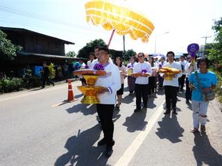 มหาวิทยาลัยพะเยา,ทำบุญถวายผ้ากฐินมหาวิทยาลัยพะเยา,ประจำปี,2561,ณ,วัดบ้านโซ้,จ.พะเยา