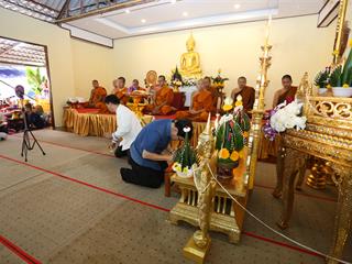 มหาวิทยาลัยพะเยา,ทำบุญถวายผ้ากฐินมหาวิทยาลัยพะเยา,ประจำปี,2561,ณ,วัดบ้านโซ้,จ.พะเยา