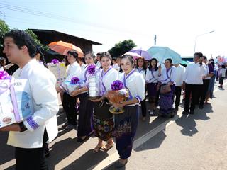 มหาวิทยาลัยพะเยา,ทำบุญถวายผ้ากฐินมหาวิทยาลัยพะเยา,ประจำปี,2561,ณ,วัดบ้านโซ้,จ.พะเยา