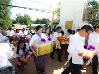 มหาวิทยาลัยพะเยา,ทำบุญถวายผ้ากฐินมหาวิทยาลัยพะเยา,ประจำปี,2561,ณ,วัดบ้านโซ้,จ.พะเยา