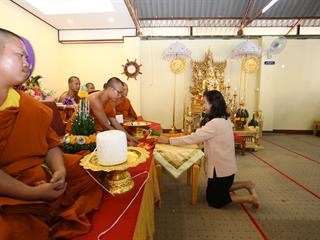 มหาวิทยาลัยพะเยา,ทำบุญถวายผ้ากฐินมหาวิทยาลัยพะเยา,ประจำปี,2561,ณ,วัดบ้านโซ้,จ.พะเยา