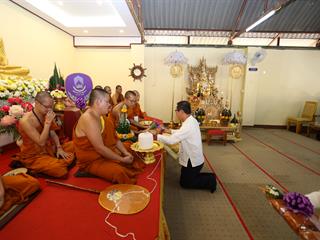 มหาวิทยาลัยพะเยา,ทำบุญถวายผ้ากฐินมหาวิทยาลัยพะเยา,ประจำปี,2561,ณ,วัดบ้านโซ้,จ.พะเยา