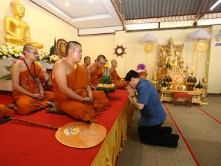 มหาวิทยาลัยพะเยา,ทำบุญถวายผ้ากฐินมหาวิทยาลัยพะเยา,ประจำปี,2561,ณ,วัดบ้านโซ้,จ.พะเยา