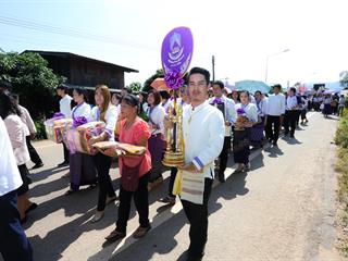 มหาวิทยาลัยพะเยา,ทำบุญถวายผ้ากฐินมหาวิทยาลัยพะเยา,ประจำปี,2561,ณ,วัดบ้านโซ้,จ.พะเยา
