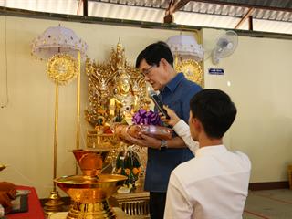 มหาวิทยาลัยพะเยา,ทำบุญถวายผ้ากฐินมหาวิทยาลัยพะเยา,ประจำปี,2561,ณ,วัดบ้านโซ้,จ.พะเยา