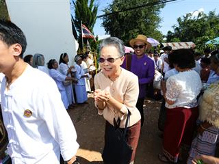 มหาวิทยาลัยพะเยา,ทำบุญถวายผ้ากฐินมหาวิทยาลัยพะเยา,ประจำปี,2561,ณ,วัดบ้านโซ้,จ.พะเยา