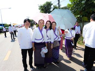 มหาวิทยาลัยพะเยา,ทำบุญถวายผ้ากฐินมหาวิทยาลัยพะเยา,ประจำปี,2561,ณ,วัดบ้านโซ้,จ.พะเยา