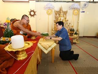 มหาวิทยาลัยพะเยา,ทำบุญถวายผ้ากฐินมหาวิทยาลัยพะเยา,ประจำปี,2561,ณ,วัดบ้านโซ้,จ.พะเยา