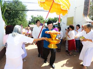 มหาวิทยาลัยพะเยา,ทำบุญถวายผ้ากฐินมหาวิทยาลัยพะเยา,ประจำปี,2561,ณ,วัดบ้านโซ้,จ.พะเยา