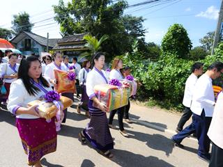 มหาวิทยาลัยพะเยา,ทำบุญถวายผ้ากฐินมหาวิทยาลัยพะเยา,ประจำปี,2561,ณ,วัดบ้านโซ้,จ.พะเยา