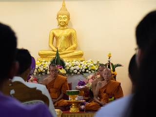 คณะศิลปศาสตร์,ร่วมทำบุญถวายผ้ากฐินมหาวิทยาลัยพะเยา,ประจำปี,2561,ณ,วัดบ้านโซ้,จ.พะเยา