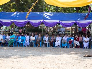 คณะศิลปศาสตร์,ร่วมทำบุญถวายผ้ากฐินมหาวิทยาลัยพะเยา,ประจำปี,2561,ณ,วัดบ้านโซ้,จ.พะเยา