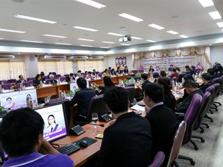 มหาวิทยาลัยพะเยา,จัดพิธีส่งและรับมอบงานในหน้าที่,ตำแหน่งอธิการบดี,มหาวิทยาลัยพะเยา,ระหว่าง,ศาสตราจารย์พิเศษ,ดร.มณฑล,สงวนเสริมศรี,และ,รองศาสตราจารย์,ดร.สุภกร,พงศบางโพธิ์