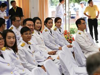 มหาวิทยาลัยพะเยา,วางพานพุ่มดอกไม้สด,เนื่องใน,“วันพระบิดาแห่งฝนหลวง”ประจำปี,2561,น้อมรำลึกในพระมหากรุณาธิคุณของ,พระบาทสมเด็จพระปรมินทรมหาภูมิพลอดุลยเดช,บรมนาถบพิตร,ณ,ศาลาประชาคม,จังหวัดพะเยา