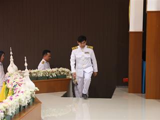 มหาวิทยาลัยพะเยา,วางพานพุ่มดอกไม้สด,เนื่องใน,“วันพระบิดาแห่งฝนหลวง”ประจำปี,2561,น้อมรำลึกในพระมหากรุณาธิคุณของ,พระบาทสมเด็จพระปรมินทรมหาภูมิพลอดุลยเดช,บรมนาถบพิตร,ณ,ศาลาประชาคม,จังหวัดพะเยา