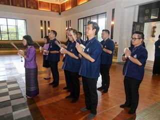 อธิการบดีนำทีมคณะผู้บริหารชุดใหม่,เข้าสักการะสิ่งศักดิ์สิทธิ์ภายในมหาวิทยาลัยพะเยาเพื่อความเป็นสิริมงคล