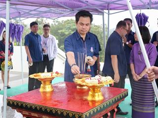 อธิการบดีนำทีมคณะผู้บริหารชุดใหม่,เข้าสักการะสิ่งศักดิ์สิทธิ์ภายในมหาวิทยาลัยพะเยาเพื่อความเป็นสิริมงคล