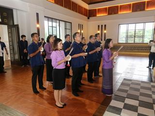 อธิการบดีนำทีมคณะผู้บริหารชุดใหม่,เข้าสักการะสิ่งศักดิ์สิทธิ์ภายในมหาวิทยาลัยพะเยาเพื่อความเป็นสิริมงคล