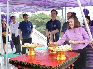 อธิการบดีนำทีมคณะผู้บริหารชุดใหม่,เข้าสักการะสิ่งศักดิ์สิทธิ์ภายในมหาวิทยาลัยพะเยาเพื่อความเป็นสิริมงคล