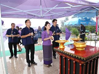 อธิการบดีนำทีมคณะผู้บริหารชุดใหม่,เข้าสักการะสิ่งศักดิ์สิทธิ์ภายในมหาวิทยาลัยพะเยาเพื่อความเป็นสิริมงคล