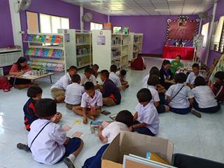 ศูนย์บรรณสารและสื่อการศึกษา,ร่วมกับคณะศิลปศาสตร์,มหาวิทยาลัยพะเยา,,,,,,,,,,,,,,,,,,,,,,,,,,,,,,,ลงพื้นที่ดำเนินโครงการ,“ปันรักห้องสมุดเพื่อการเรียนรู้,ปี,4”,,ณ,โรงเรียนตำรวจตระเวนชายแดนเบ็ตตี้ดูเมน,อำเภอปง,จังหวัดพะเยา