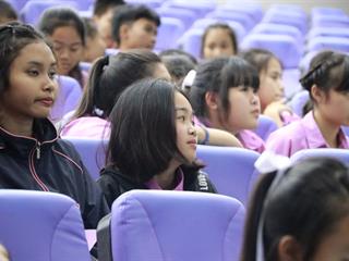 คณะวิทยาการจัดการและสารสนเทศศาสตร์,ร่วมกับมหาวิทยาลัยพะเยา,,ต้อนรับคณะครูและนักเรียนโรงเรียนเชียงของวิทยาคม,อำเภอเชียงของ,จังหวัดเชียงราย