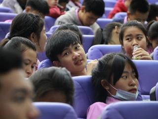 คณะวิทยาการจัดการและสารสนเทศศาสตร์,ร่วมกับมหาวิทยาลัยพะเยา,,ต้อนรับคณะครูและนักเรียนโรงเรียนเชียงของวิทยาคม,อำเภอเชียงของ,จังหวัดเชียงราย