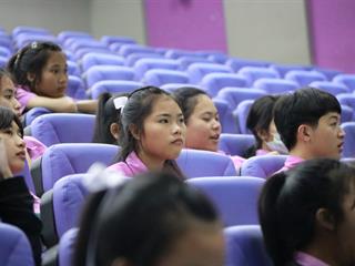 คณะวิทยาการจัดการและสารสนเทศศาสตร์,ร่วมกับมหาวิทยาลัยพะเยา,,ต้อนรับคณะครูและนักเรียนโรงเรียนเชียงของวิทยาคม,อำเภอเชียงของ,จังหวัดเชียงราย