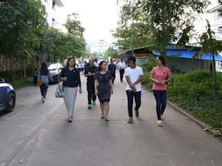 รักษาการแทนอธิการบดีมหาวิทยาลัยพะเยา,พร้อมคณะผู้บริหารลงพื้นที่เยี่ยมชมหอพักนิสิต(UP,DORM),เพื่อรับทราบปัญหาต่างๆ,รวมถึงการปรับปรุงสภาพแวดล้อมให้นิสิตใช้ชีวิตอย่างความสุขในรั้วมหาวิทยาลัยแห่งนี้