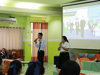 คณะวิทยาการจัดการและสารสนเทศศาสตร์,มหาวิทยาลัยพะเยา,เข้าแนะแนวสัญจร,ณ,โรงเรียนฟากกว๊านวิทยาคม,อำเภอเมืองพะเยา,จังหวัดพะเยา,