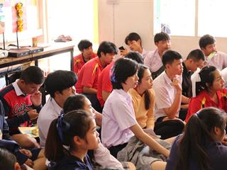 คณะวิทยาการจัดการและสารสนเทศศาสตร์,มหาวิทยาลัยพะเยา,เข้าแนะแนวสัญจร,โรงเรียนประชาบำรุง,อำเภอเมืองพะเยา,จังหวัดพะเยา