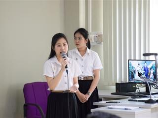 สาขาวิชาภาษาจีน,คณะศิลปศาสตร์,มหาวิทยาลัยพะเยา,จัดกิจกรรม,นำเสนอผลงานนิสิตชั้นปีที่,3,ในรายวิชาระเบียบวิธีวิจัย,รหัสวิชา,142398