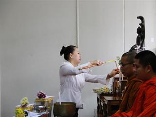 คณะวิทยาการจัดการและสารสนเทศศาสตร์,มหาวิทยาลัยพะเยา,จัดโครงการทำบุญคณะและสานสัมพันธ์บุคลากร,ประจำปี,2561