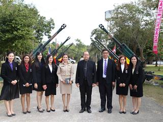 ผู้บริหารมหาวิทยาลัยพะเยาร่วมเป็นเกียรติในงานวันสถาปนาหน่วย,กองพันทหารปืนใหญ่ที่,17,,กองพลทหารราบที่,17,ครบรอบปีที่,39