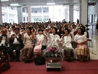 มหาวิทยาลัยพะเยา,จัดพิธีทำบุญเนื่องในวันขึ้นปีใหม่,2562