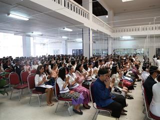 มหาวิทยาลัยพะเยา,จัดพิธีทำบุญเนื่องในวันขึ้นปีใหม่,2562