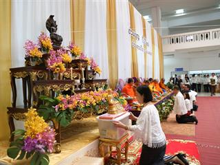 มหาวิทยาลัยพะเยา,จัดพิธีทำบุญเนื่องในวันขึ้นปีใหม่,2562