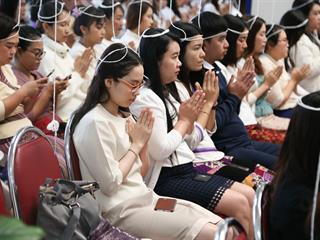 มหาวิทยาลัยพะเยา,จัดพิธีทำบุญเนื่องในวันขึ้นปีใหม่,2562