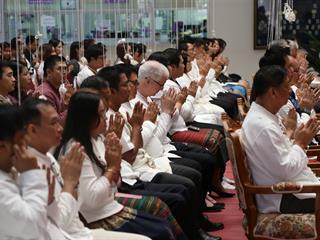 มหาวิทยาลัยพะเยา,จัดพิธีทำบุญเนื่องในวันขึ้นปีใหม่,2562