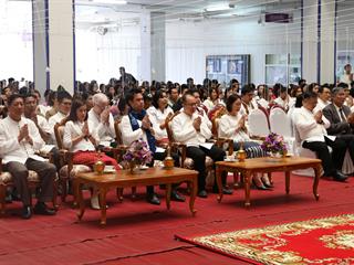 มหาวิทยาลัยพะเยา,จัดพิธีทำบุญเนื่องในวันขึ้นปีใหม่,2562