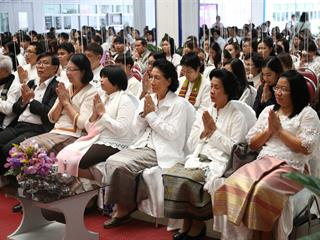 มหาวิทยาลัยพะเยา,จัดพิธีทำบุญเนื่องในวันขึ้นปีใหม่,2562