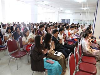 มหาวิทยาลัยพะเยา,จัดพิธีทำบุญเนื่องในวันขึ้นปีใหม่,2562